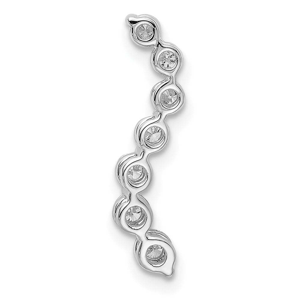 14K White Gold Lab Grown Diamond Vs/Si Fgh 7-Stone Journey Pendant