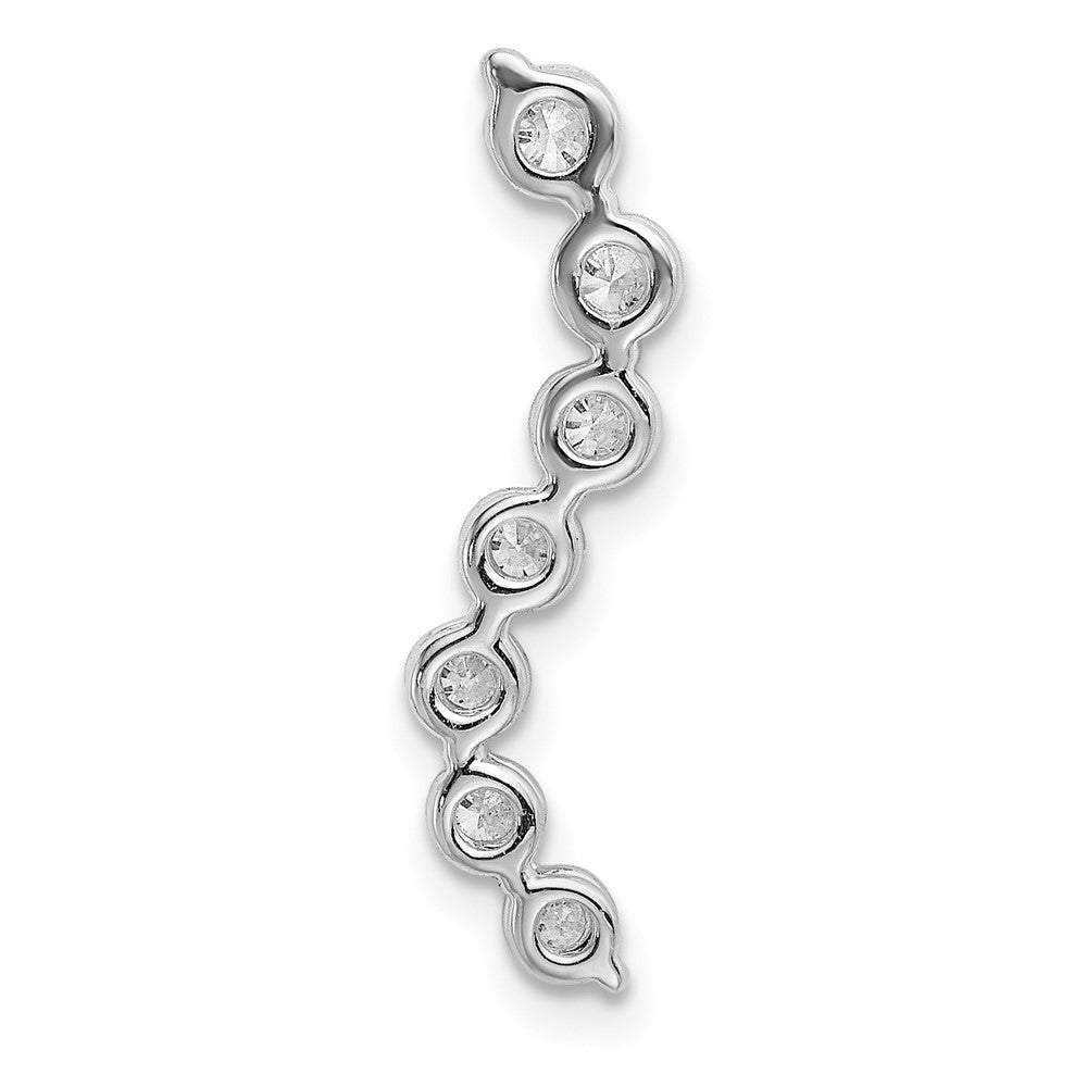 14K White Gold Lab Grown Diamond VS/SI FGH 7-Stone Journey Pendant
