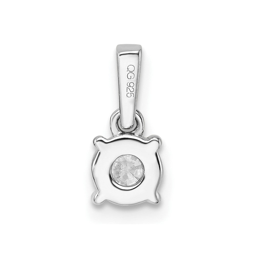 14K White Gold Lab Grown Vs/Si Fgh Dia Fashion Pendant W/Chain