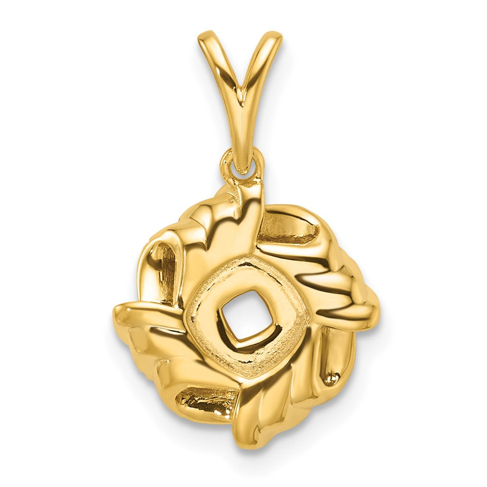 14K Lab Grown Vs/Si Fgh Dia Love Knot Pendant