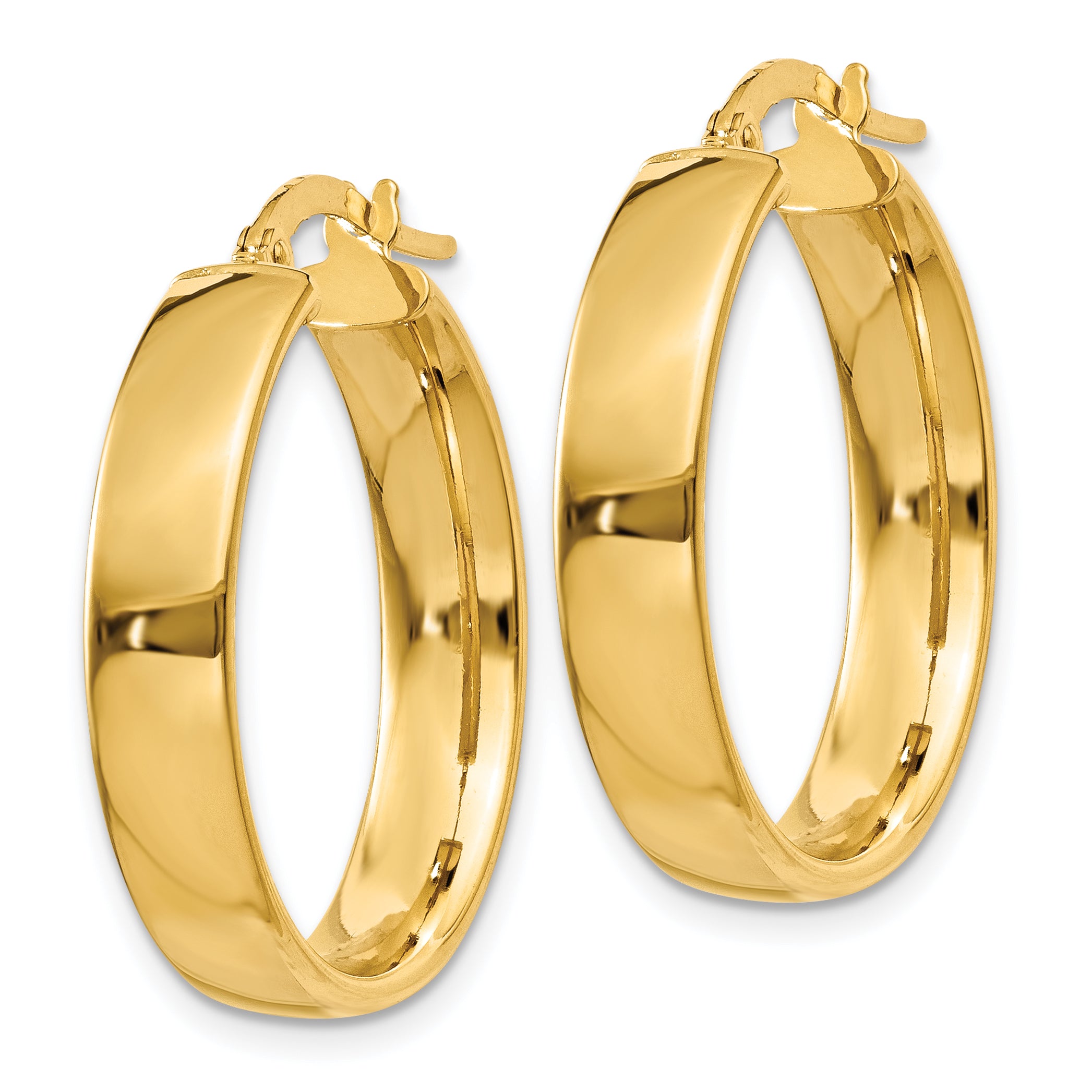 14k 4.75mm Large Hoop Earrings