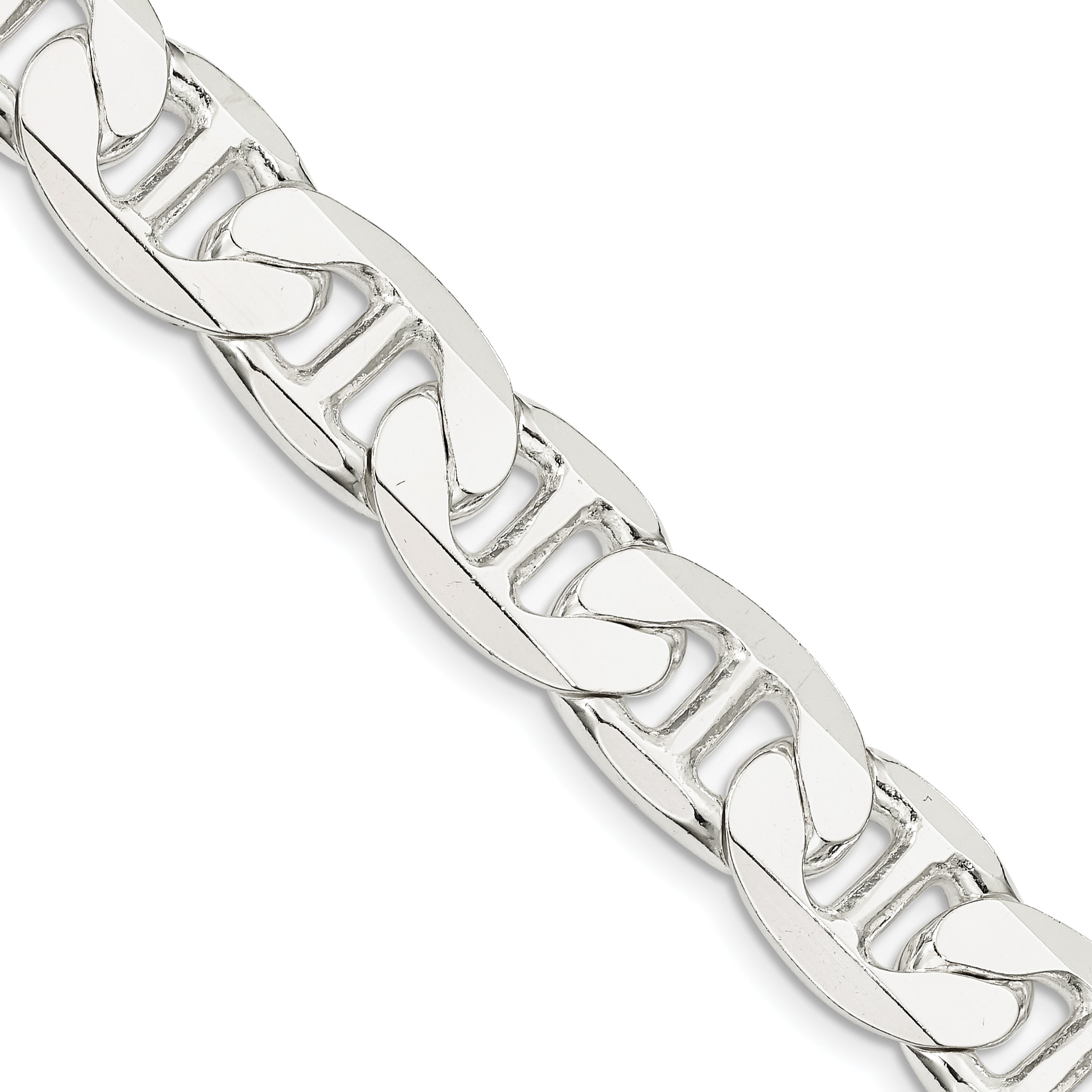 Sterling Silver 11.5mm Flat Anchor Chain