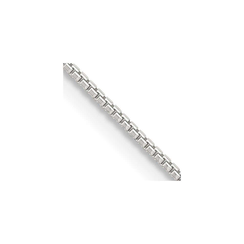 Sterling Silver 1mm 8 Sided Diamond-cut Box Chain