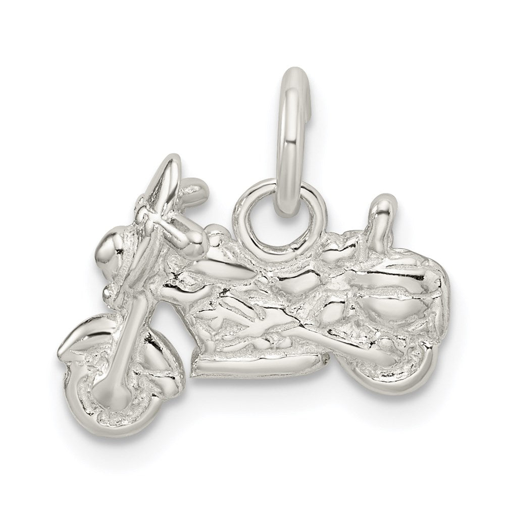 Sterling Silver Motorcycle Charm