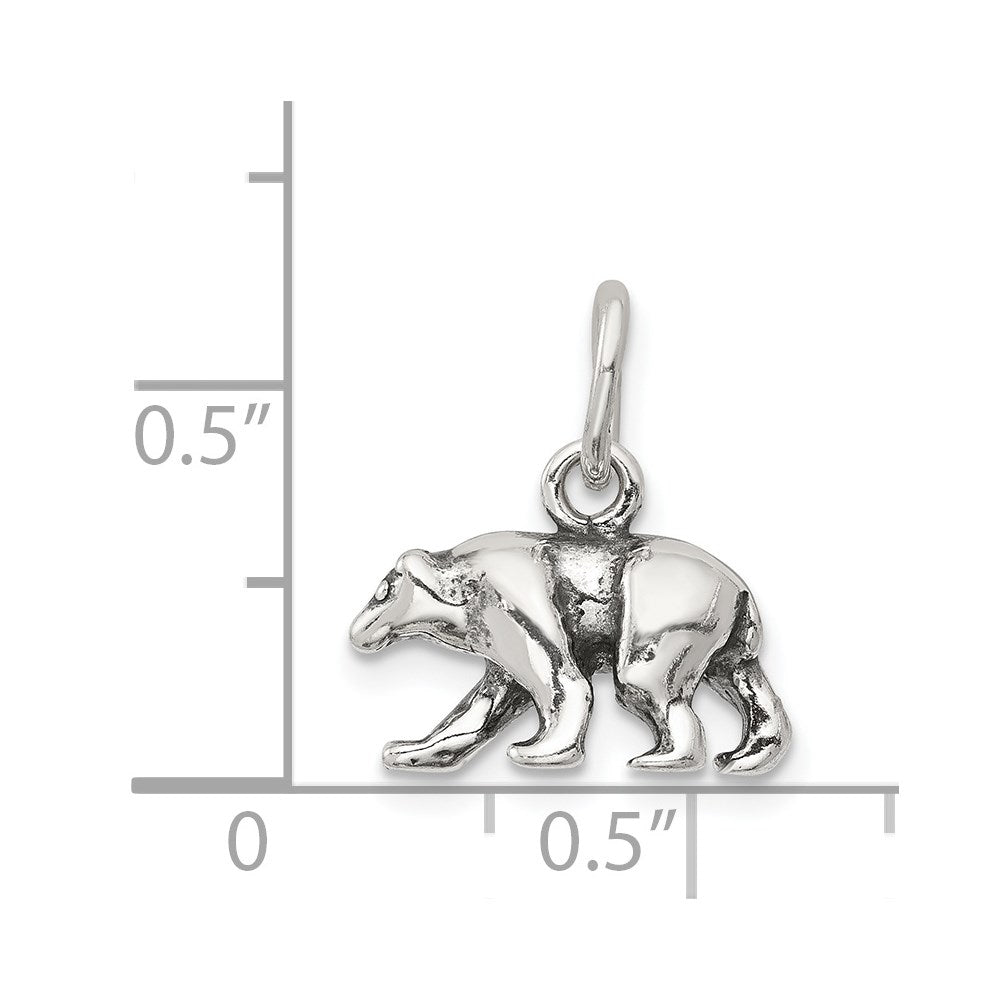 Sterling Silver Bear Charm