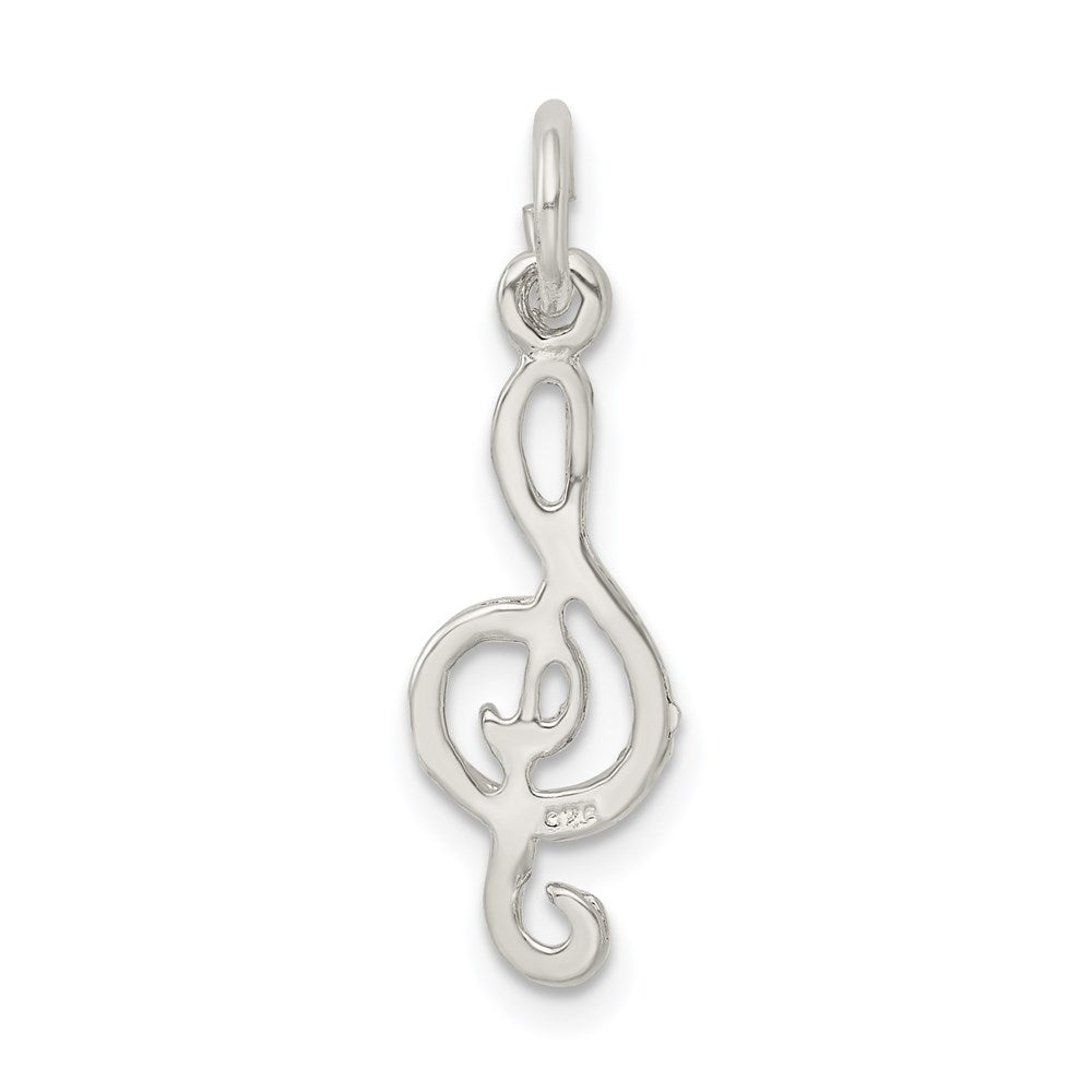 Sterling Silver Treble Clef Charm