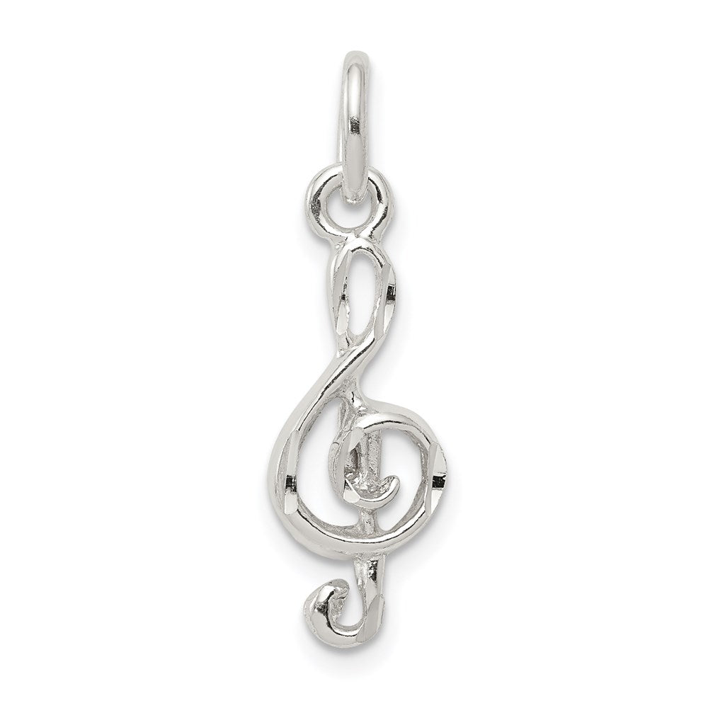 Sterling Silver Treble Clef Charm