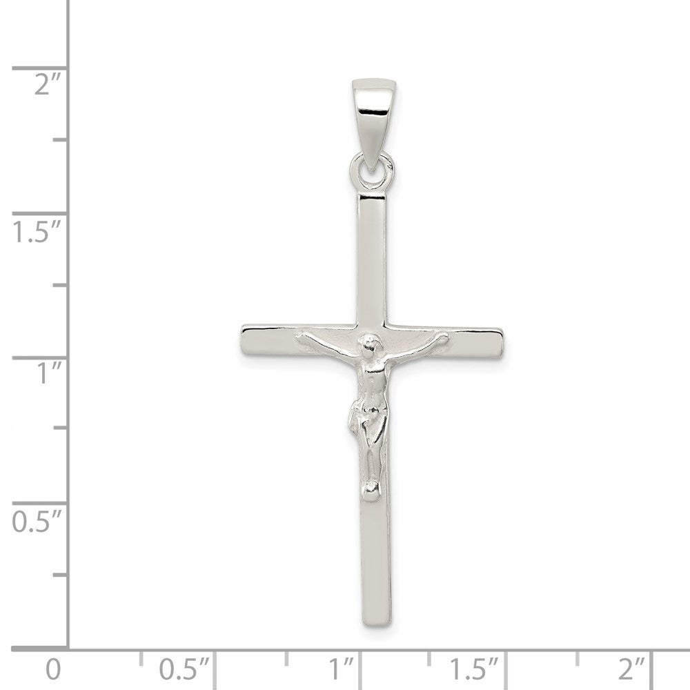 Sterling Silver Polished Crucifix Pendant