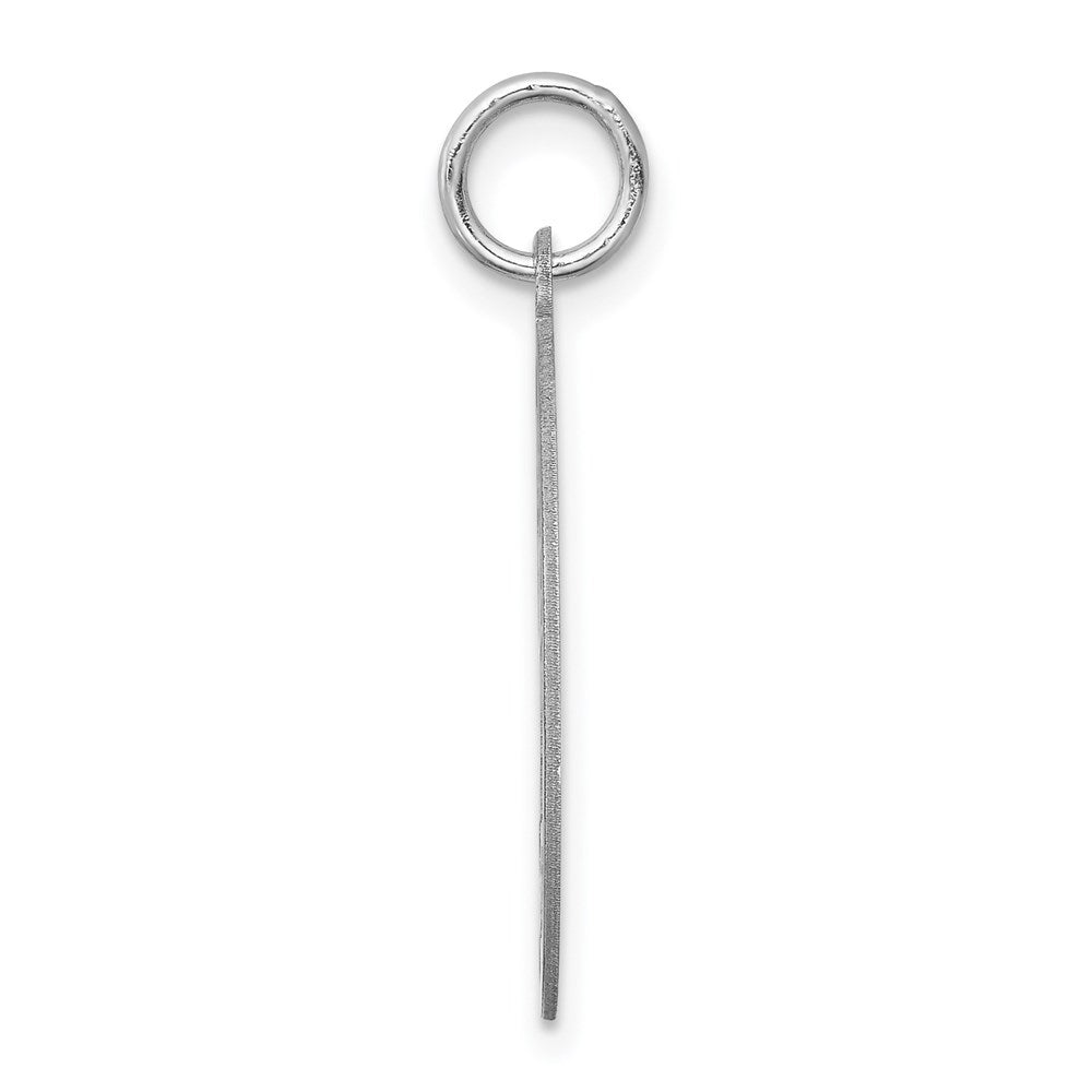 Sterling Silver Rhodium-plated West Highland Terrier Disc Charm