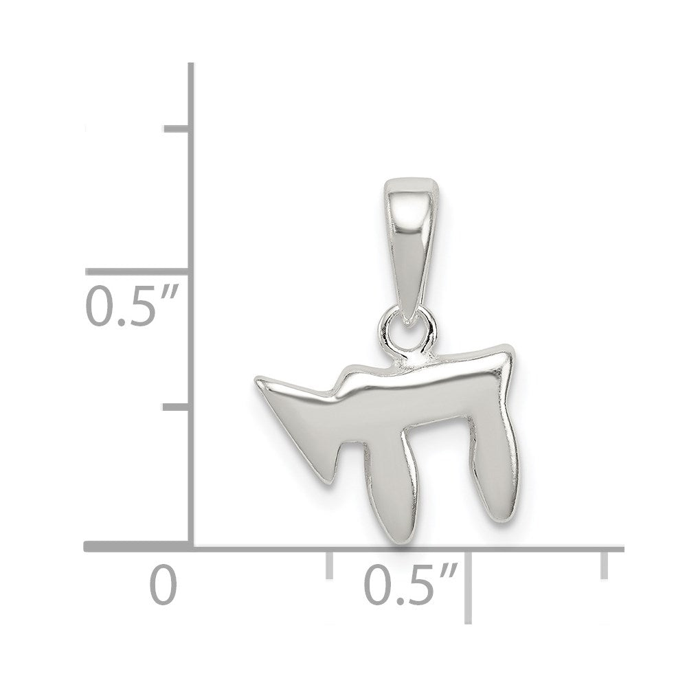 Sterling Silver Chai Pendant