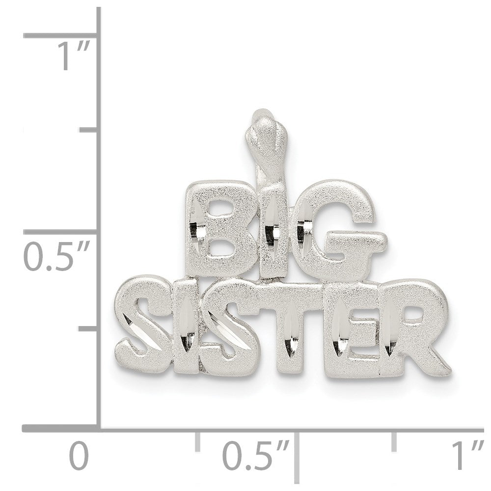 Sterling Silver Big Sister Charm