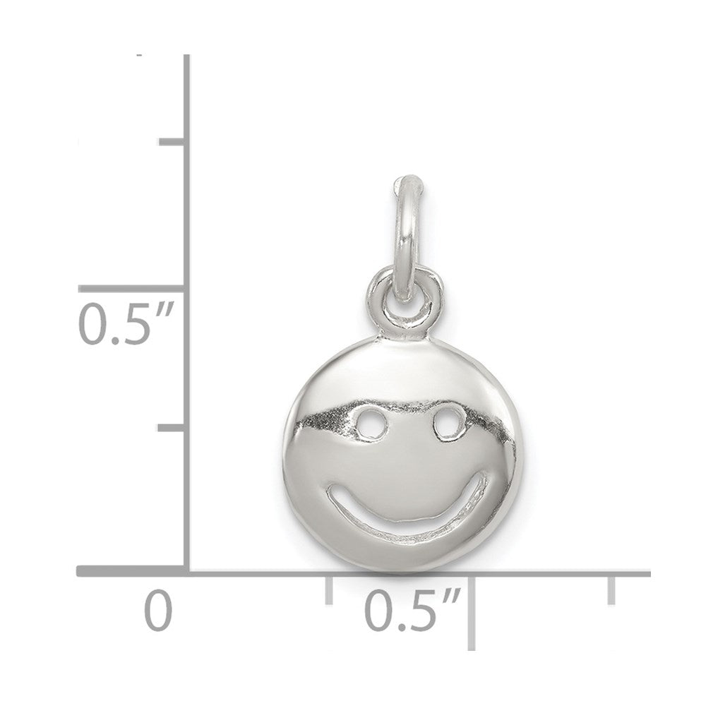 Sterling Silver Happy Face Charm