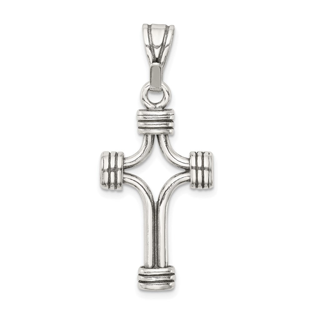 Sterling Silver Antiqued Cross Pendant
