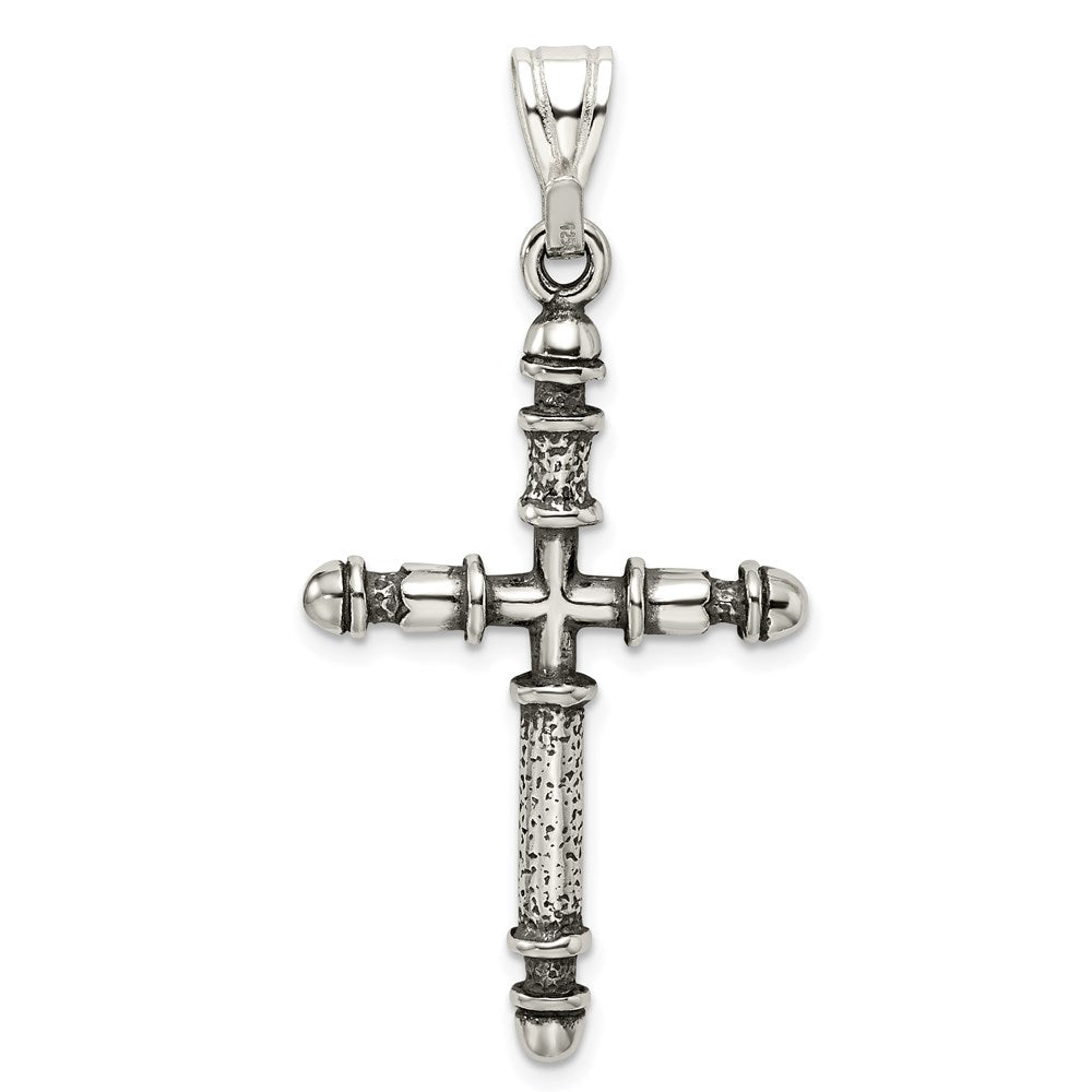 Sterling Silver Antiqued Cross Pendant