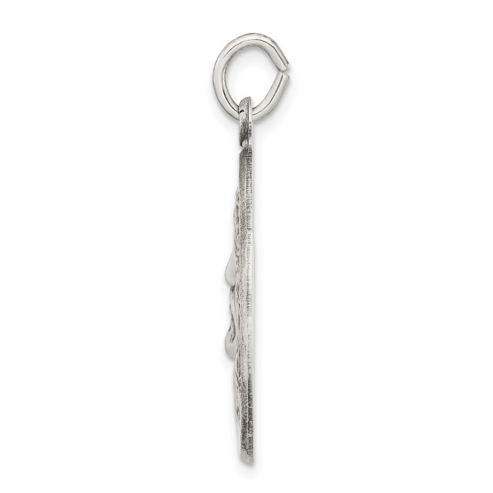 Sterling Silver Antiqued Ecce Homo Medal