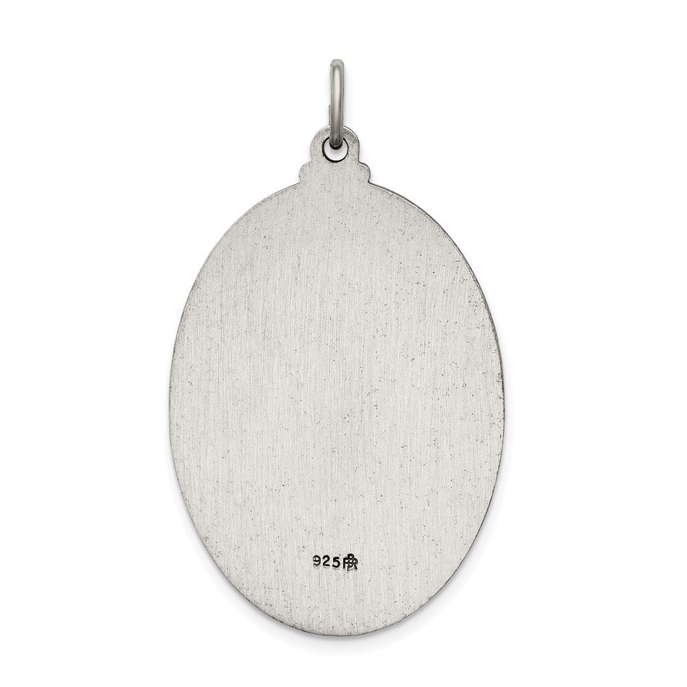 Sterling Silver Antiqued Our Lady of Guadalupe Medal