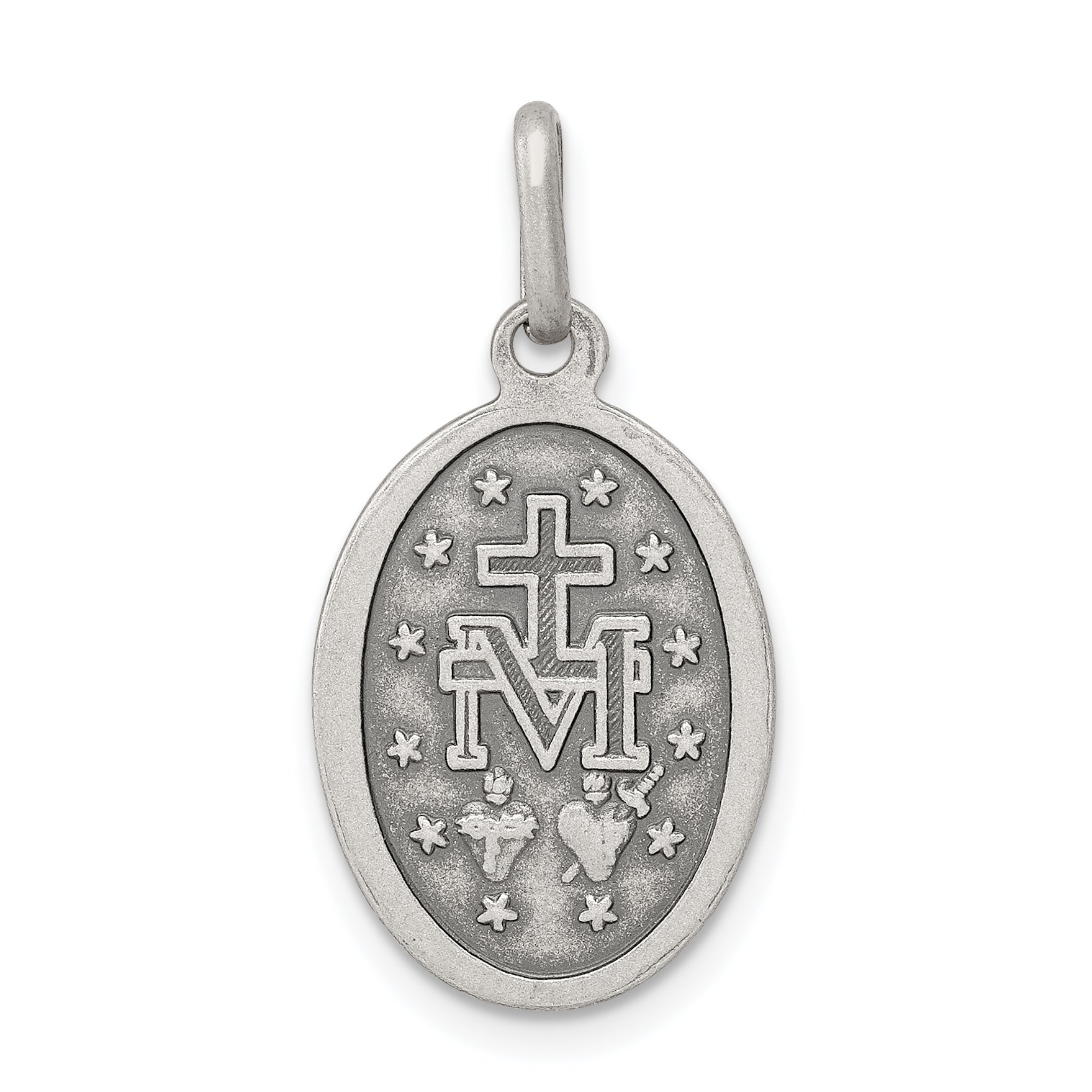 Sterling Silver Antiqued Miraculous Medal
