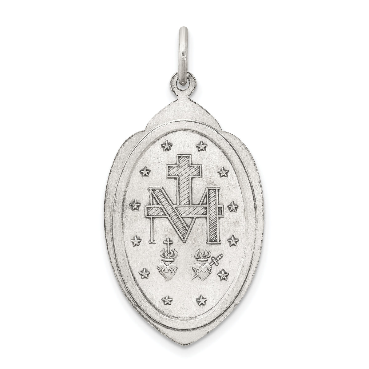 Sterling Silver Antiqued Miraculous Medal