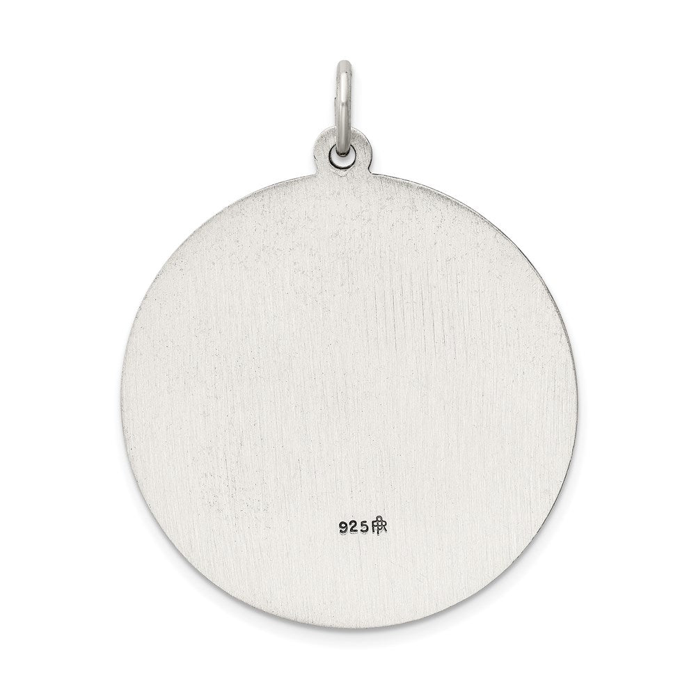 Sterling Silver Antiqued St. Christopher Medal