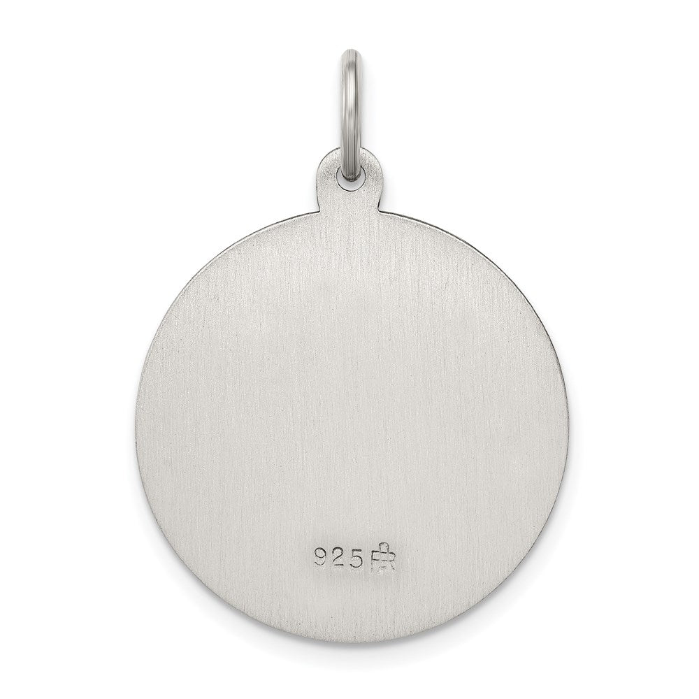 Sterling Silver Antiqued Saint Anthony Medal