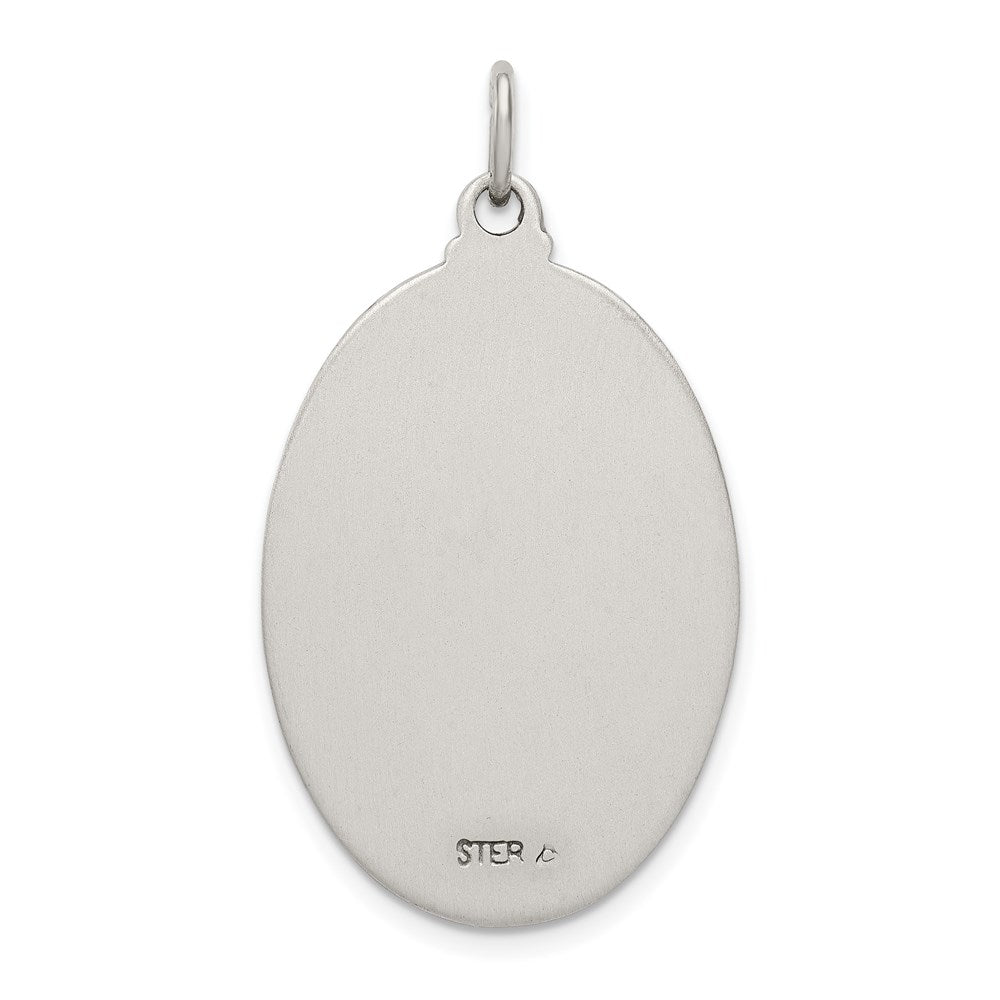 Sterling Silver Antiqued Saint Anthony Medal