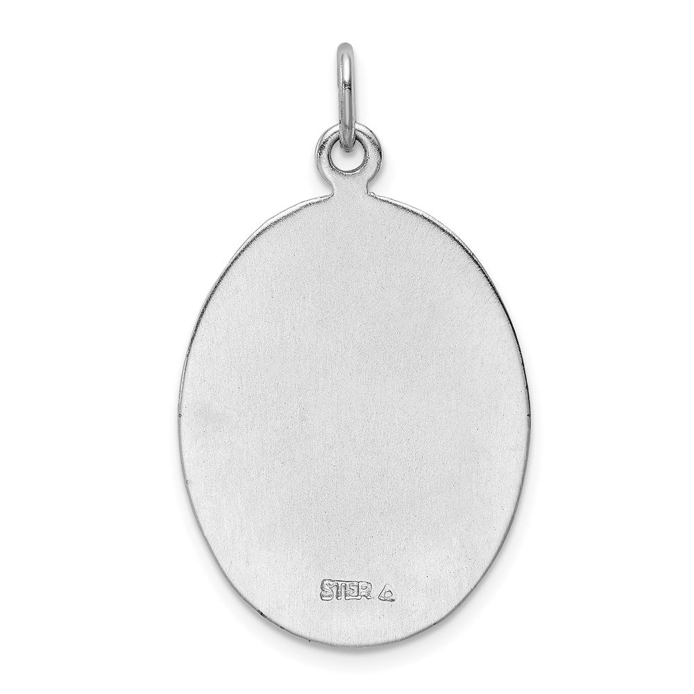 Sterling Silver Rhodium-plated St. Joseph Medal