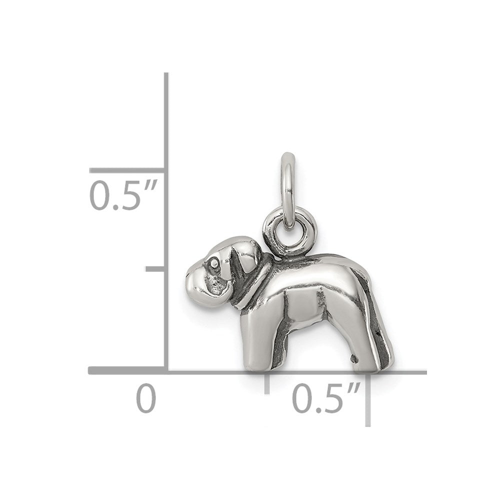 Sterling Silver Dog Charm