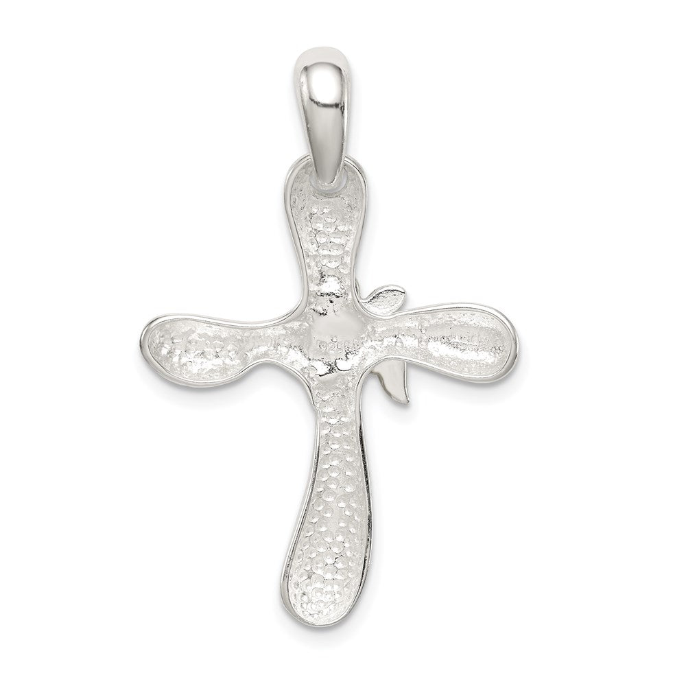 Sterling Silver & Vermeil Dove Cross Pendant