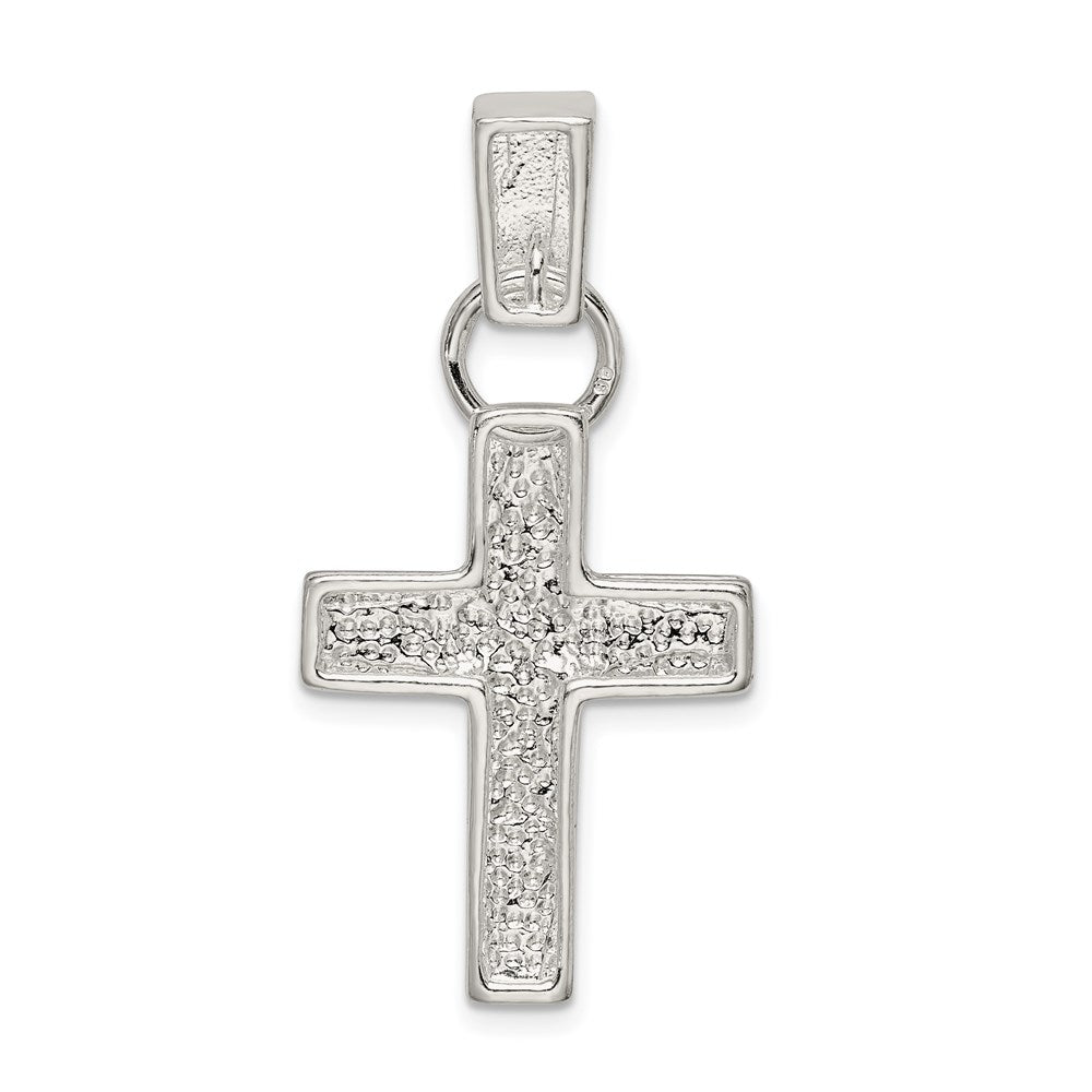 Sterling Silver Hammered Latin Cross Pendant