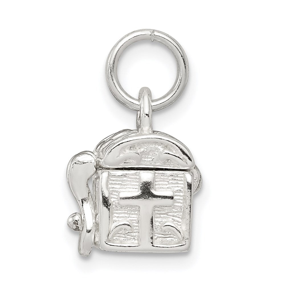 Sterling Silver Cross Prayer Box Charm