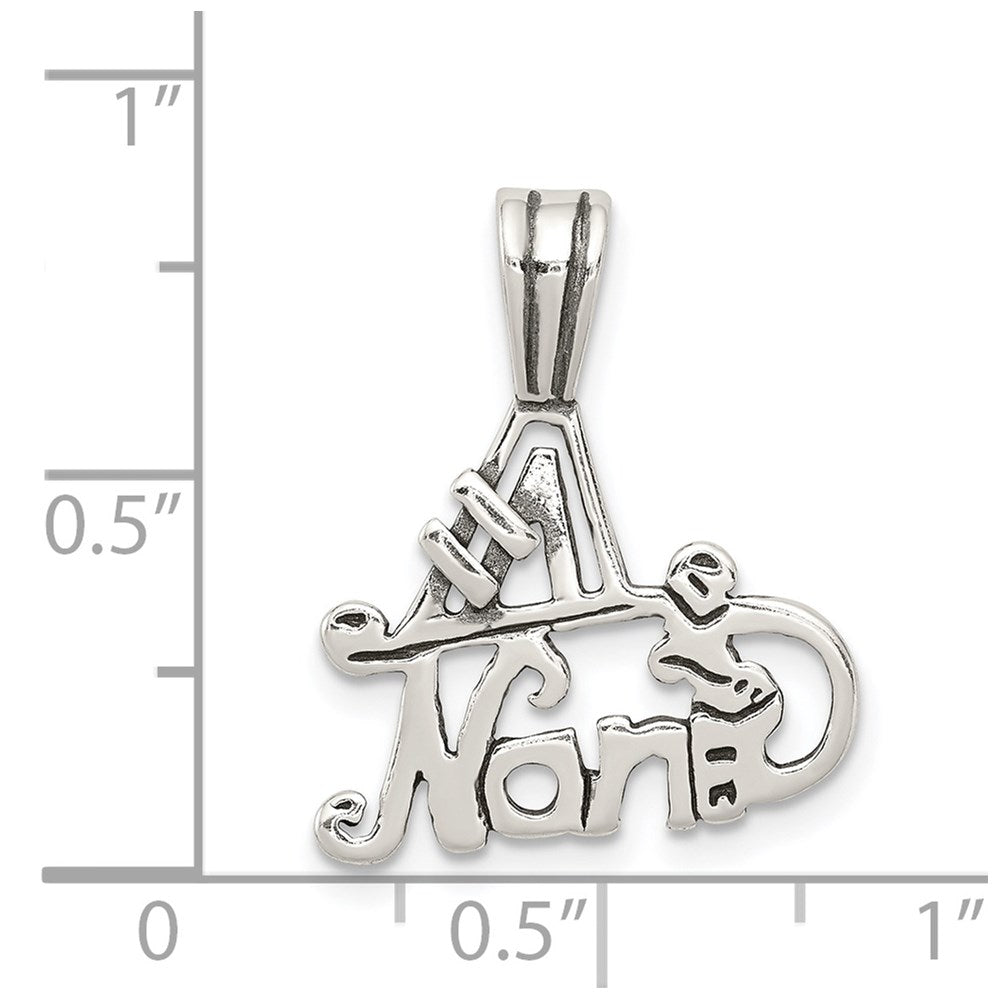 Sterling Silver #1 Nana Pendant