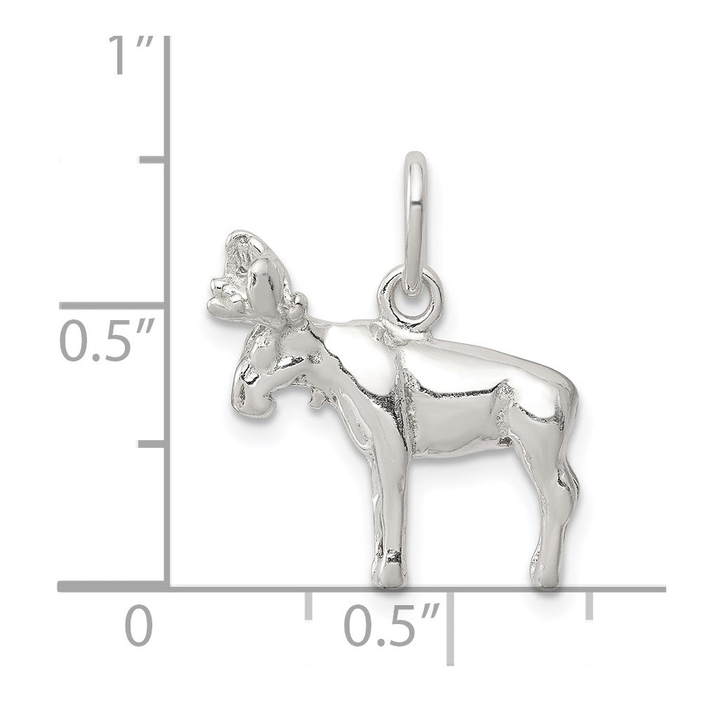 Sterling Silver Moose Charm