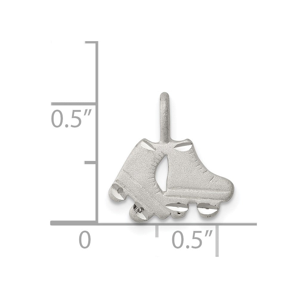 Sterling Silver Roller Skates Pendant