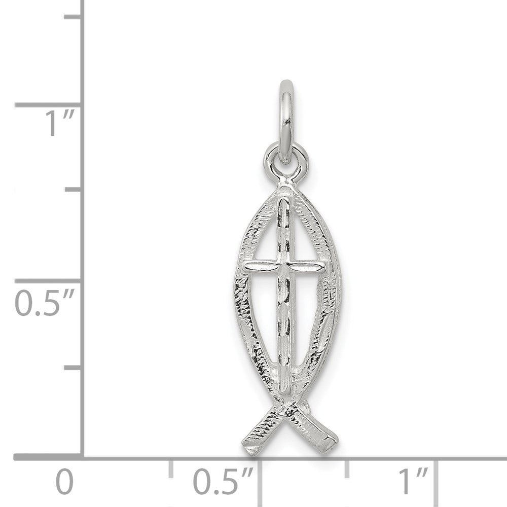Sterling Silver Ichthus (Fish) Charm