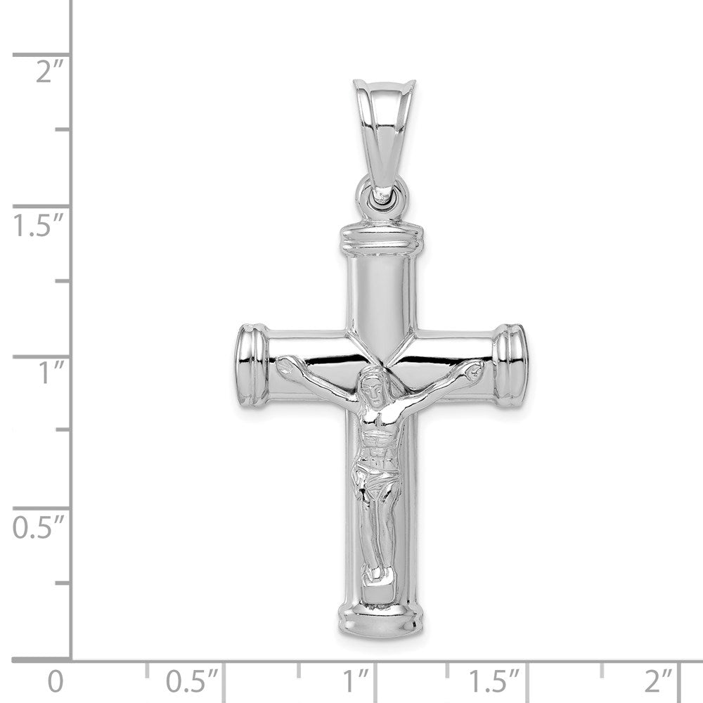 Sterling Silver Rhodium-plated Latin Crucifix Pendant