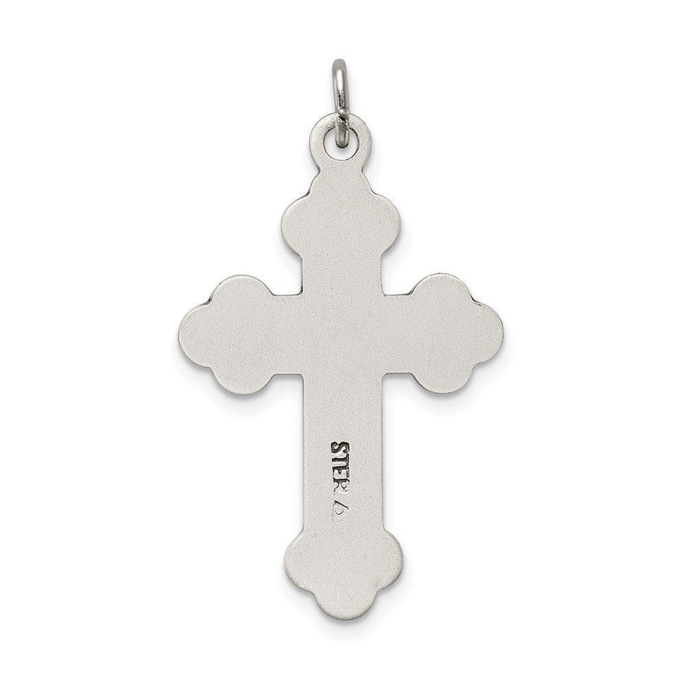 Sterling Silver Antiqued INRI Crucifix Pendant