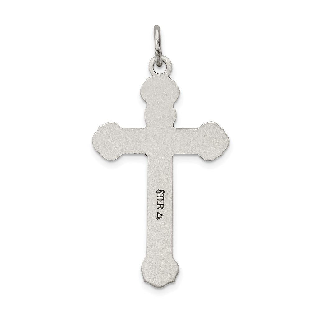 Sterling Silver Antiqued INRI Crucifix Pendant