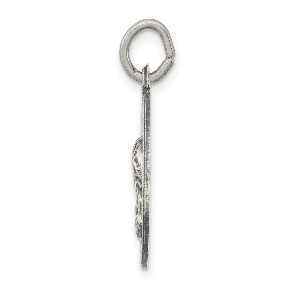 Sterling Silver Antiqued Jesus Have Mercy Medal