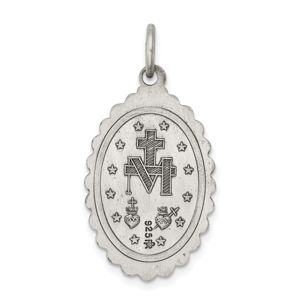 Sterling Silver Antiqued Miraculous Medal