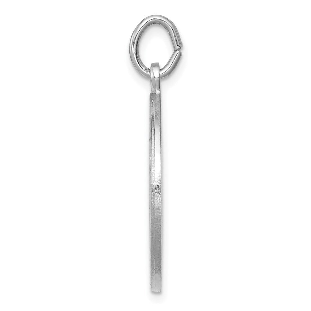 Sterling Silver Rhodium-plated Saint Christopher Medal