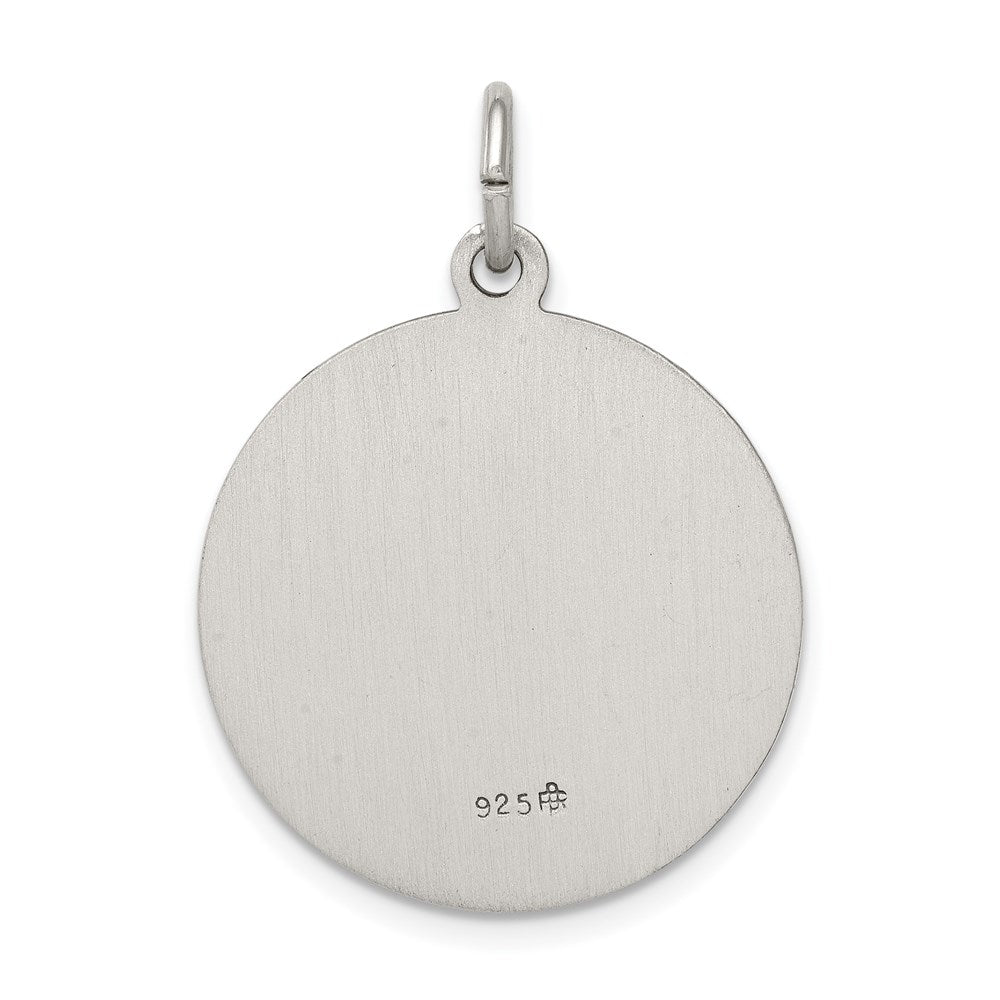 Sterling Silver Antiqued Saint Patrick Medal