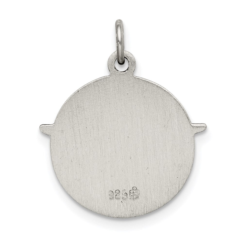 Sterling Silver Antiqued Holy Spirit Medal