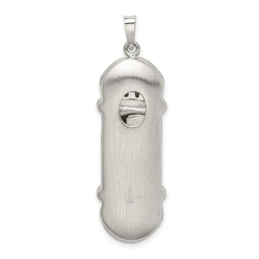 Sterling Silver Fancy Mezuzah Pendant
