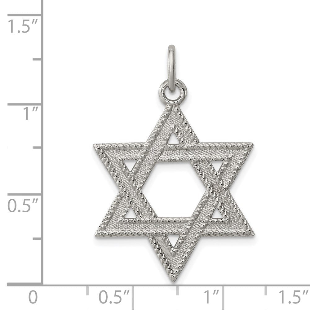 Sterling Silver Star of David Charm