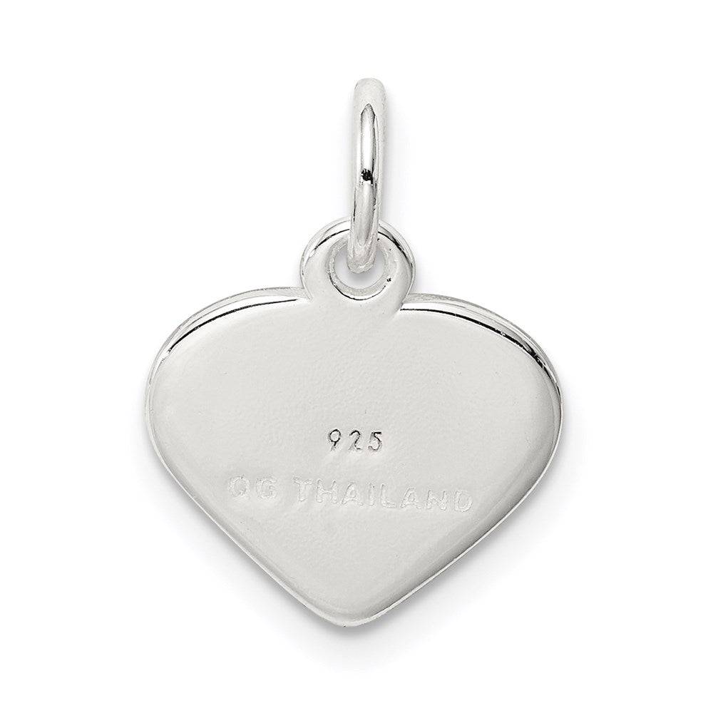 Sterling Silver Love Heart Charm