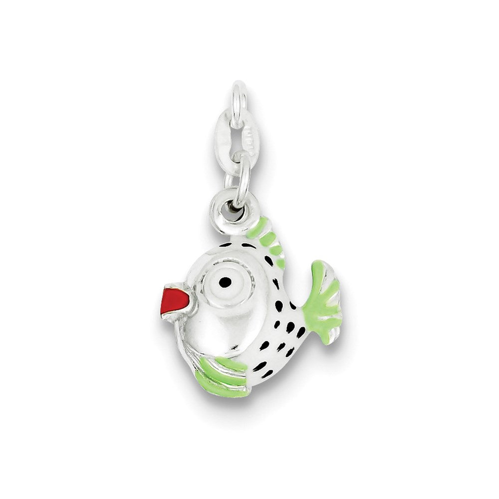 Sterling Silver Enameled Charm