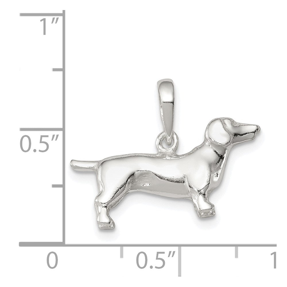 Sterling Silver Dachshund Pendant