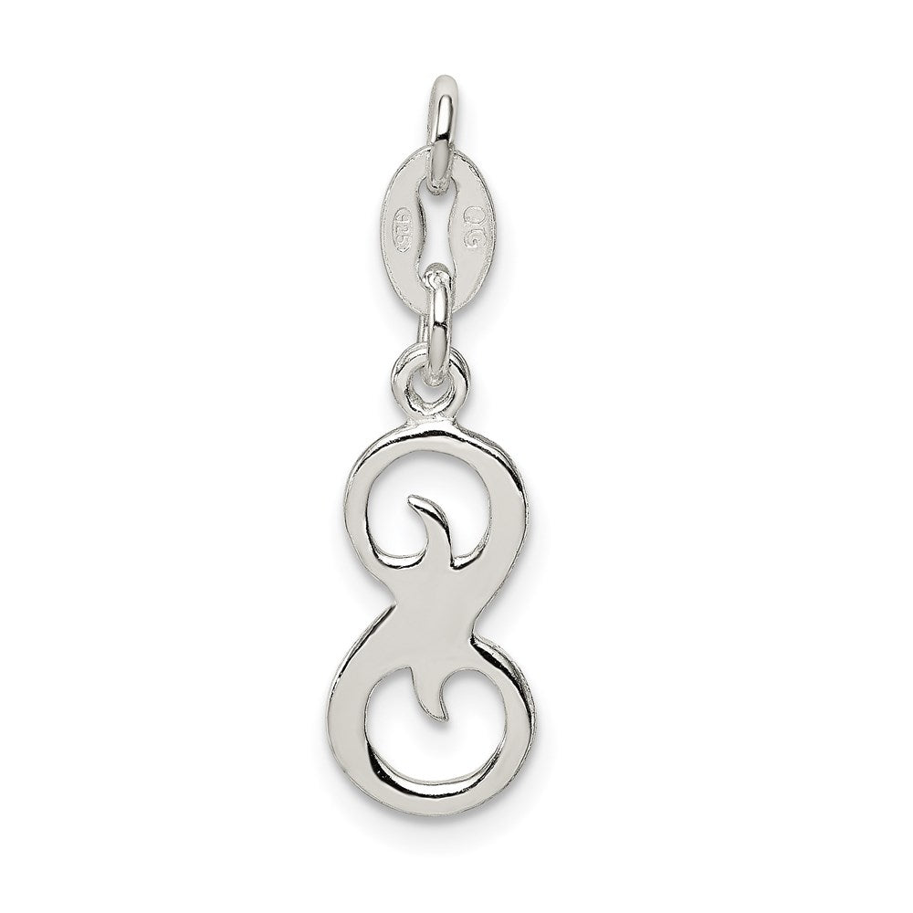 Sterling Silver Letter S Initial Charm