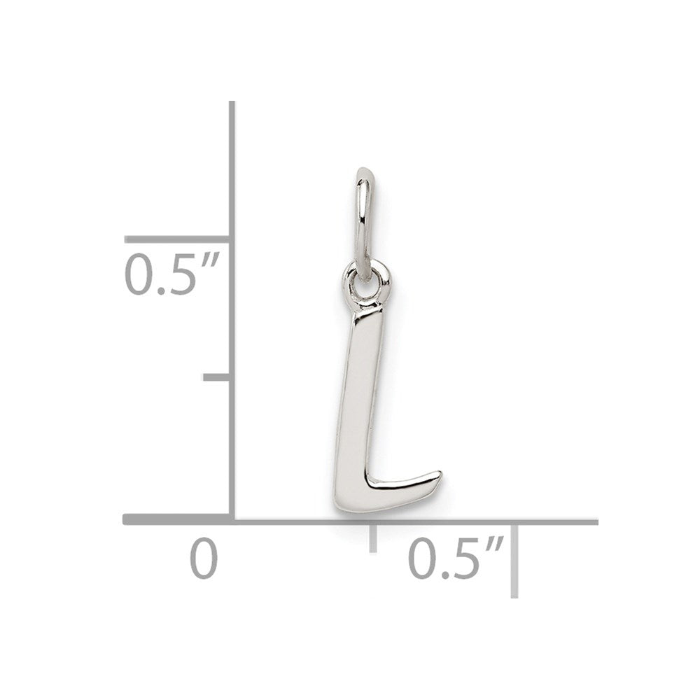 Sterling Silver Letter L Initial Charm