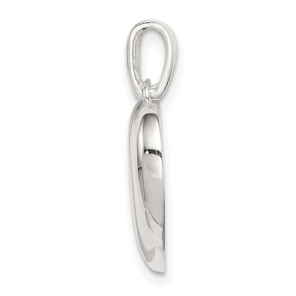 Sterling Silver Polished Heart Pendant